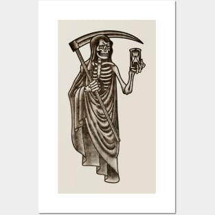 OldSalt American Traditional Grim Reaper Posters and Art